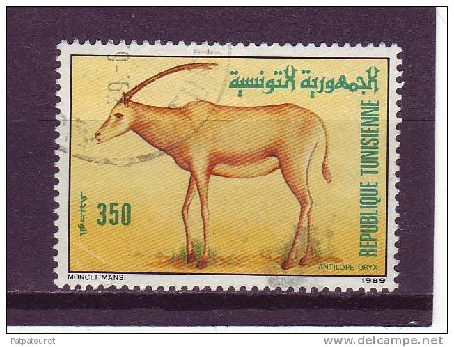 Tunisie YV 1132 O 1989 Oryx - Gibier