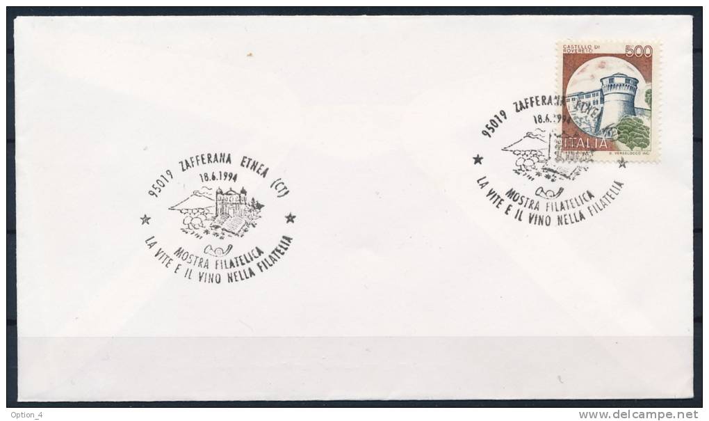 Italy Italien Special Postmark Mushrooms Funghi Volcano Sonderstempel Pilze Vulkan °BL 0110 - Champignons