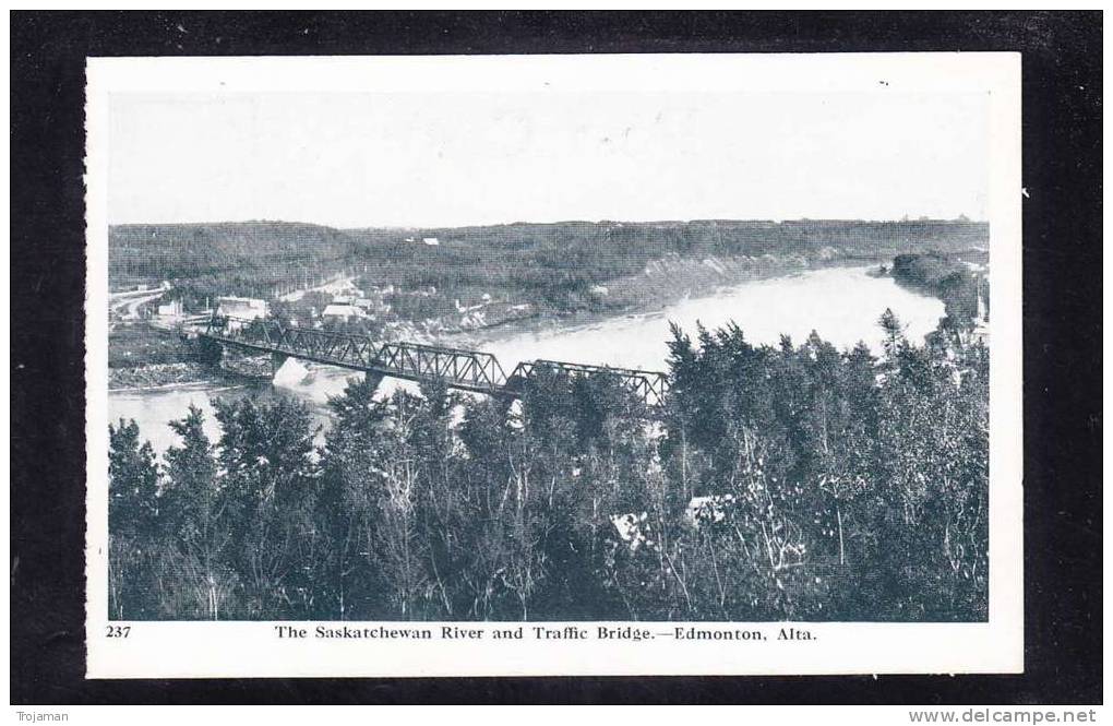 CND-09 CANADA THE SASKATCHEWAN RIVER AND TRAFFIC BRIDGE EDMONTON - Edmonton