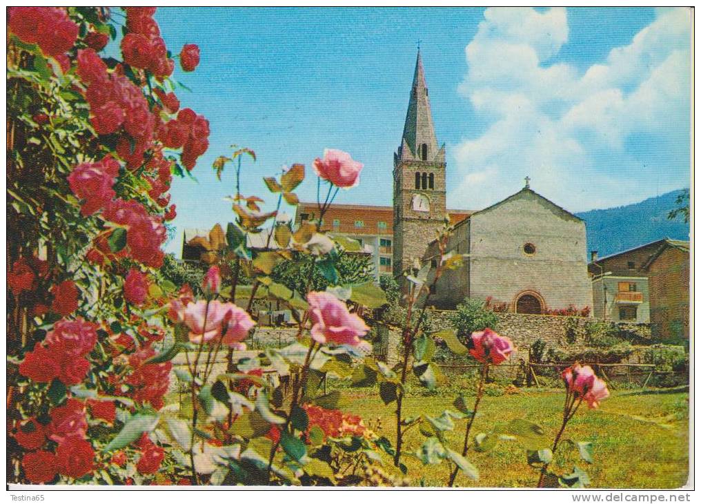 TORINO--SAUZE D'OULX--LA CHIESA--FIORI--ROSE--FG--V 20-7-72 - Autres Monuments, édifices