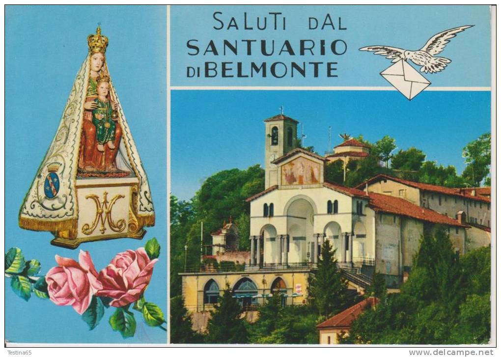 TORINO--VALPERGA CANAVESE--SANTUARIO DI BELMONTE--FRATI FRANCESCANI--FG--V 28-8-66 - Autres Monuments, édifices