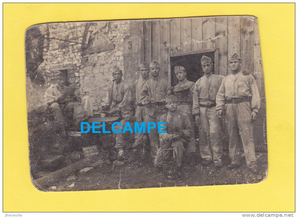 CPA Photo - BERMERING - Manoeuvre Du 24 Ou 25e Régiment Voir Uniforme - ETAT MOYEN - Autres & Non Classés