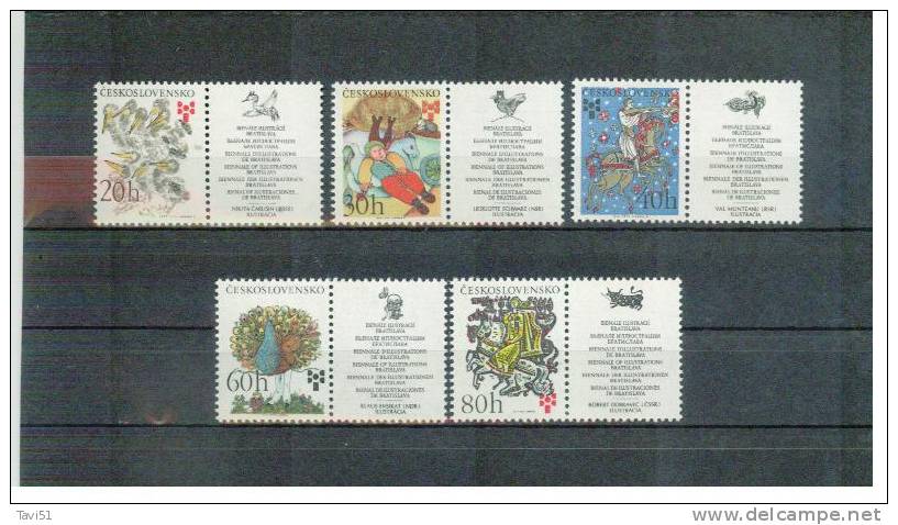 TSCHECHOSLOWAKEI / CSSR , Czechoslovakia , 1975 , ** ,  MNH , Postfrisch , Mi.Nr. 2267 - 2271 + Zf - Unused Stamps