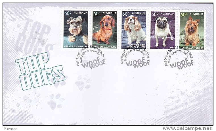 Australia 2013 Top Dogs FDC - FDC