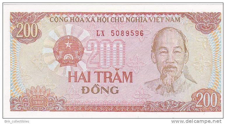 Vietnam 200 Dong 1987 Uncirculated - Vietnam