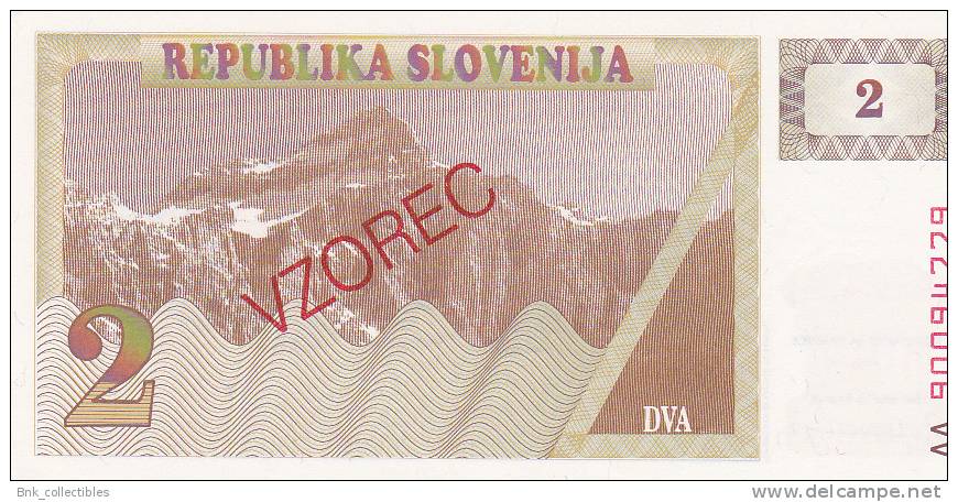 Slovenia 2 Tolarjev 1990 Uncirculated - Slovenia