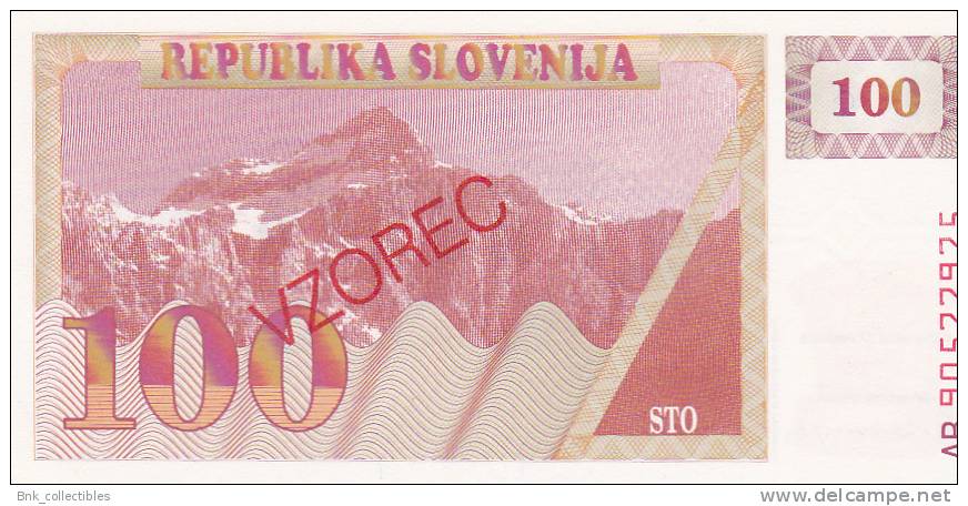 Slovenia 100 Tolarjev 1990 Uncirculated - Slovenia