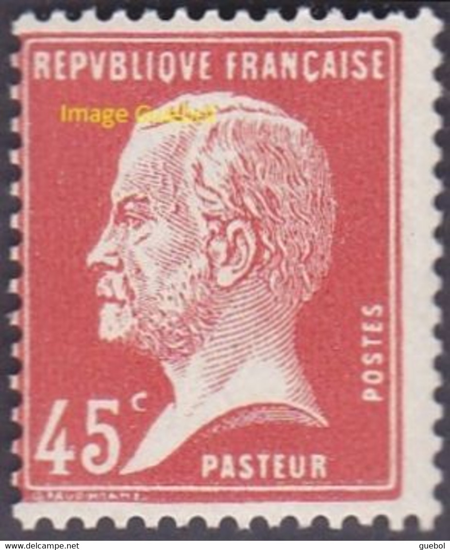 France Pasteur N°  175 ** Célébrité - 45c Rouge - 1922-26 Pasteur