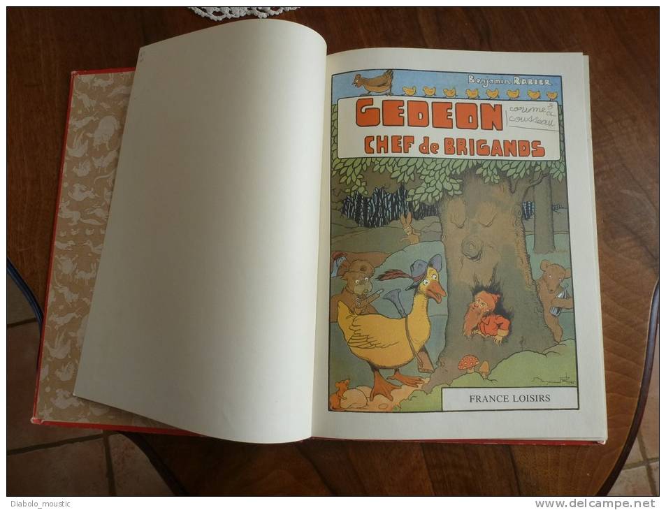 1978     GEDEON CHEF Des BRIGANDS   Illustrations De Benjamin Rabier - Andere & Zonder Classificatie