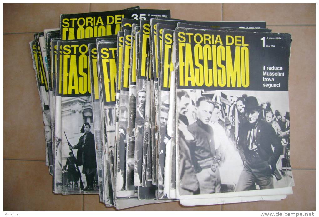 PBQ/1 STORIA DEL FASCISMO Sadea 1964-Biagi / Raccolta 56 Fascicoli - Italien