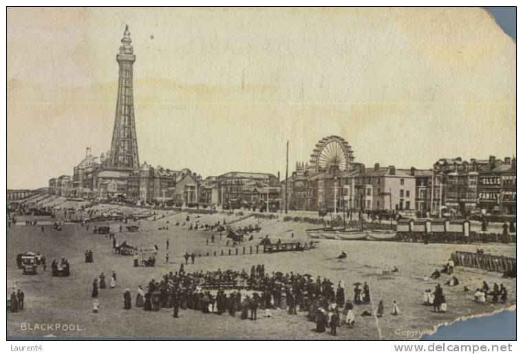 (190) Very Old Postcard - Carte Ancienne - UK - Blackpool - Blackpool