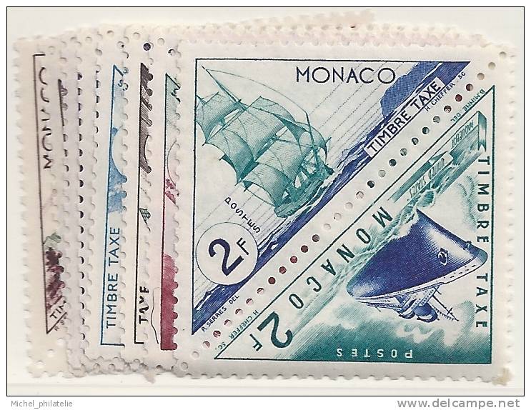 Monaco N° 39A à 55 ** Sans Charniére TAXE - Autres & Non Classés