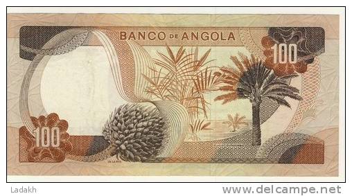 BILLET # ANGOLA  # 1972 # 100 ESCUDOS # CEM ESCUDOS  # N° 101 #  MARECHAL CARMONA - Angola