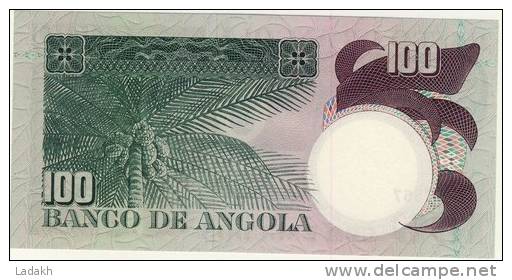 BILLET # ANGOLA  # 1973 # 100 ESCUDOS # CEM ESCUDOS  # N° 106 # LUIS DE CAMOES - Angola