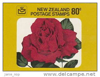 New Zealand-1977 80c Rose Booklet  SB 29 - Booklets