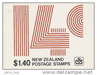 New Zealand-1980 $ 1.40 Booklet  SB 33 - Markenheftchen