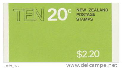 New Zealand-1981 $ 2.20 Booklet  SB 36 - Carnets