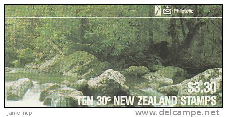 New Zealand-1986 Stream And Native Bush Canterbury SB 42 - Markenheftchen