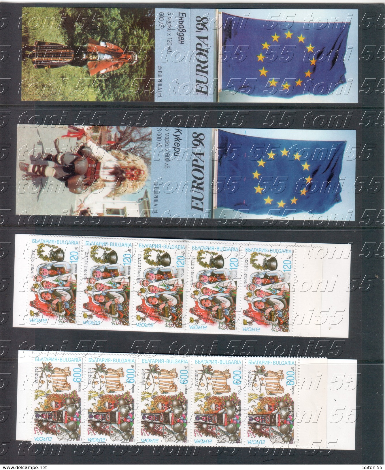 Bulgaria / Bulgarie   1998 Europa - Cept  2  Booklets &ndash; MNH (carnet) - 1998