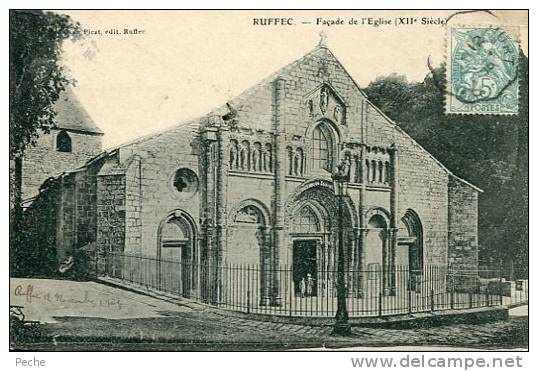 N°29587 -cpa Ruffec -façade De L'église- - Autres & Non Classés