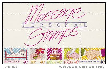 New Zealand-1988 Personal Messages Booklet  SB 47 - Carnets