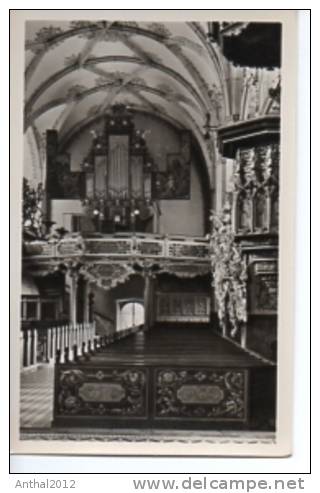 ORGELET/ORGAN/ORGUE/ORGEL  Kirche Innen Orgel Bergkirche Schleiz Thüringen Sw 1954 - Apolda
