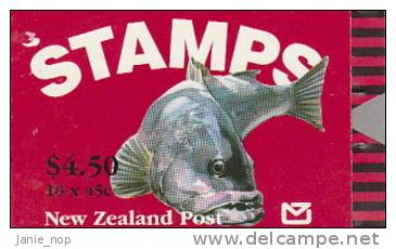 New Zealand-1993 Fish Booklet  SB 65 - Booklets