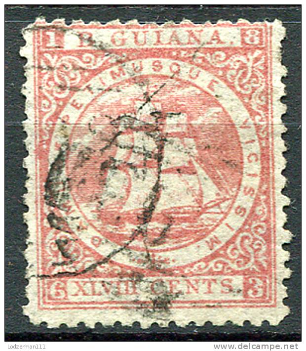 BRIT. GUIANA 1863 Perf.13x12.5 - Sc.66a (Mi.31A, Yv.32a) Used (VF) - Guyana Britannica (...-1966)