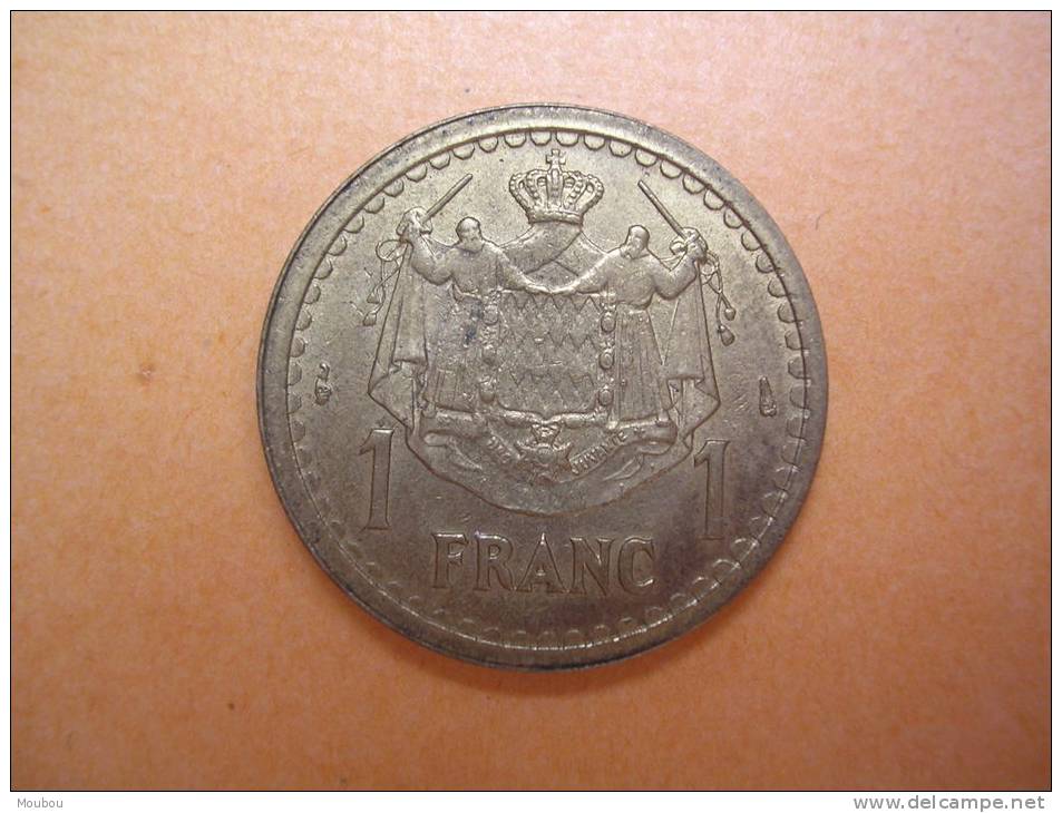 Monaco - Louis II - 1 Franc -sans Date (1945) - 1922-1949 Louis II
