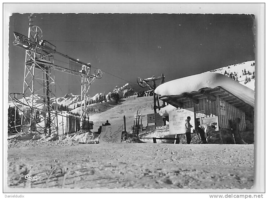 14755 - COURCHEVEL - CPSM - LE DEPART DU TELESKI DE LA LOZE - Courchevel