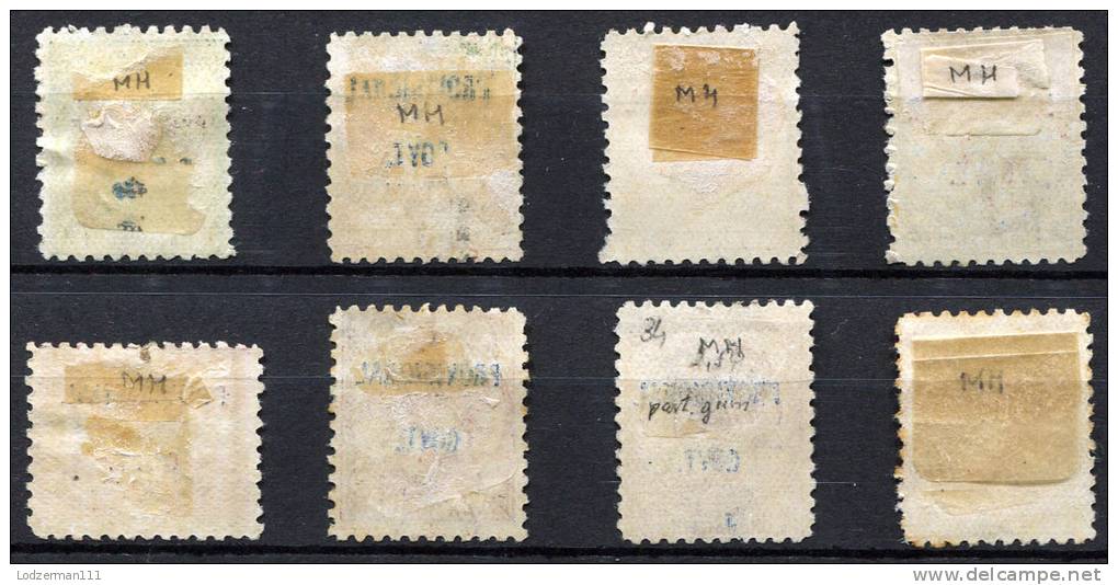 SAMOA 1899 Provisional Govt. Compl. Set - Sc.31-38 (Mi.27-34, Yv.28-35) MH - Samoa