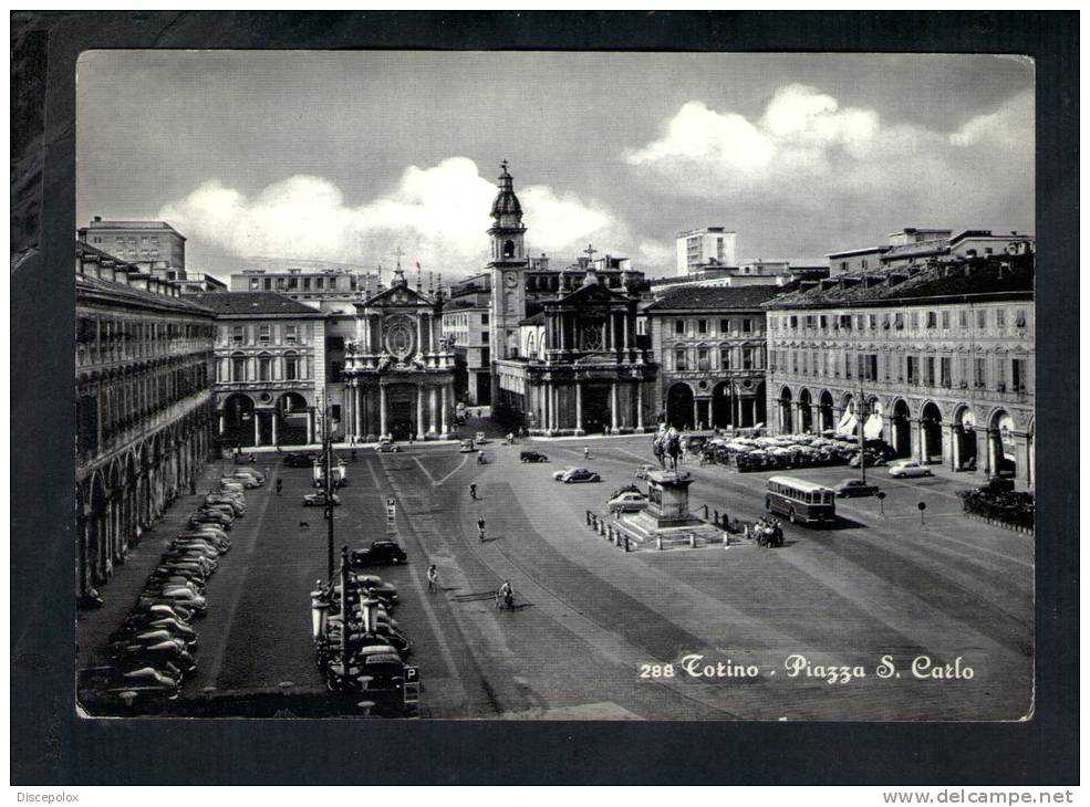 H586 Torino, Piazza San Carlo - Autobus, Bus, Auto Cars, Voitures - Serie ROTOLUX - Places