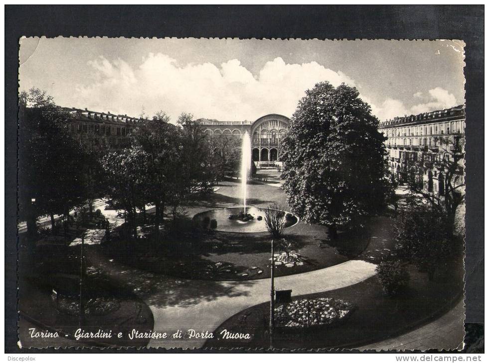 H587 Torino, Giardini E Stazione Porta Nuova - Station, Garden - Ed. SACAT, Vera Fotografia Fotocelere - Stazione Porta Nuova