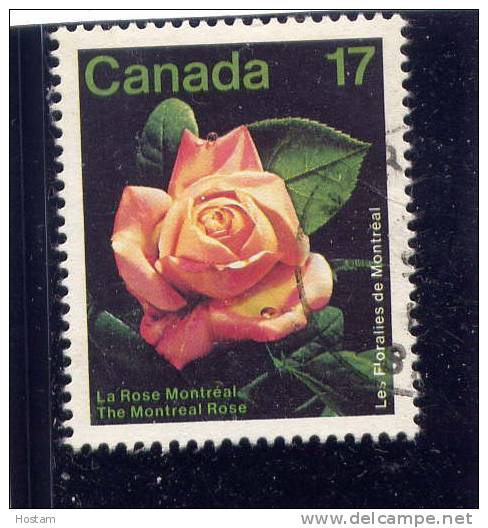 CANADA, 1981, USED # 896, LES FLORALIES OF MONTREAL: ROSES , USED With  A Yellow  Donught, Bubble...... - Varietà & Curiosità