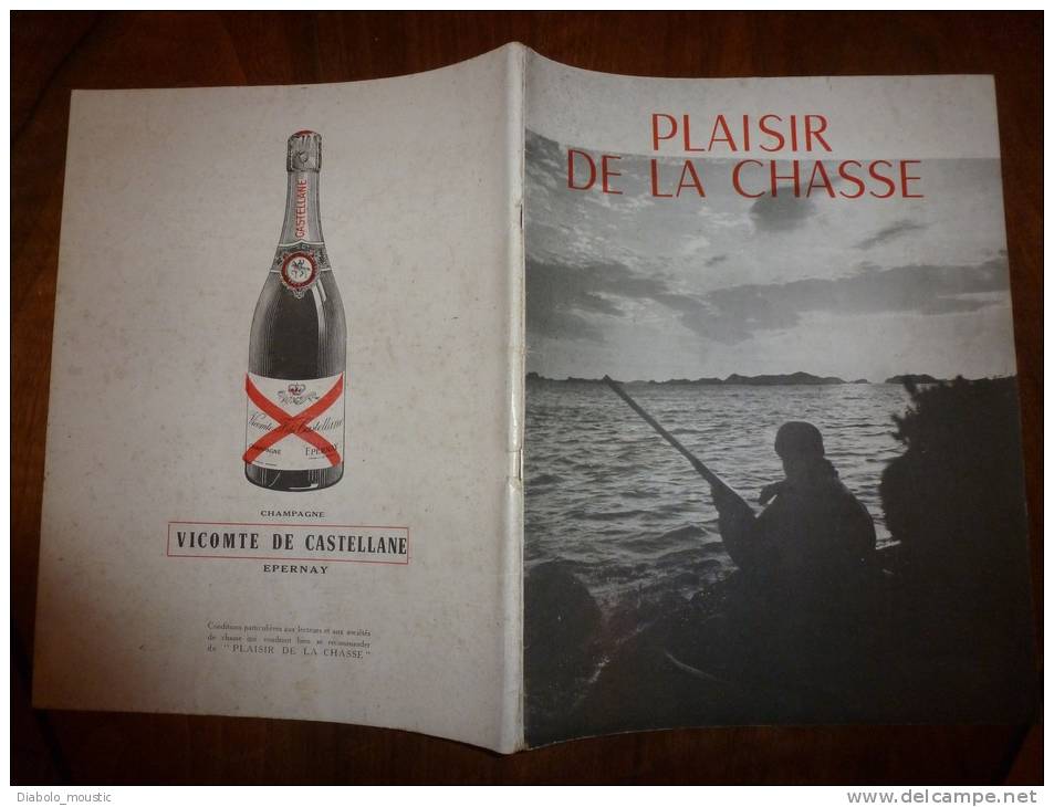 1954  Spécial Noël   PLAISIR De La CHASSE  Envoi Gratuit Pour La France Et Le Monde Entier - Fischen + Jagen