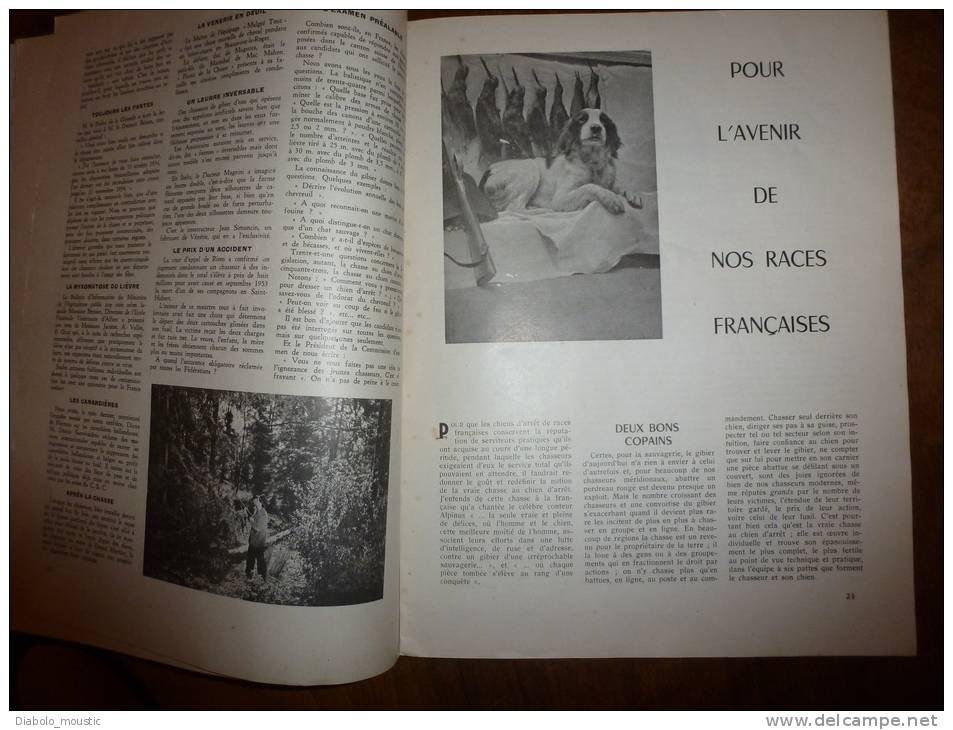 1954  Spécial Noël   PLAISIR De La CHASSE  Envoi Gratuit Pour La France Et Le Monde Entier - Fischen + Jagen