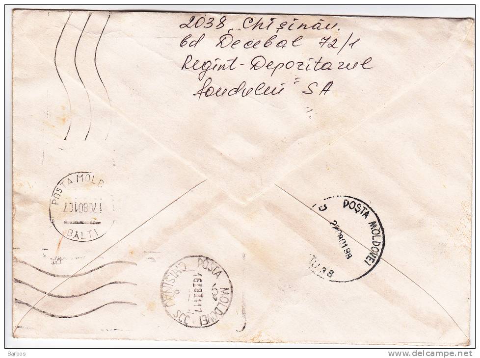 Moldova. Moldavie. Moldau. Easter. Used Cover. - Moldawien (Moldau)