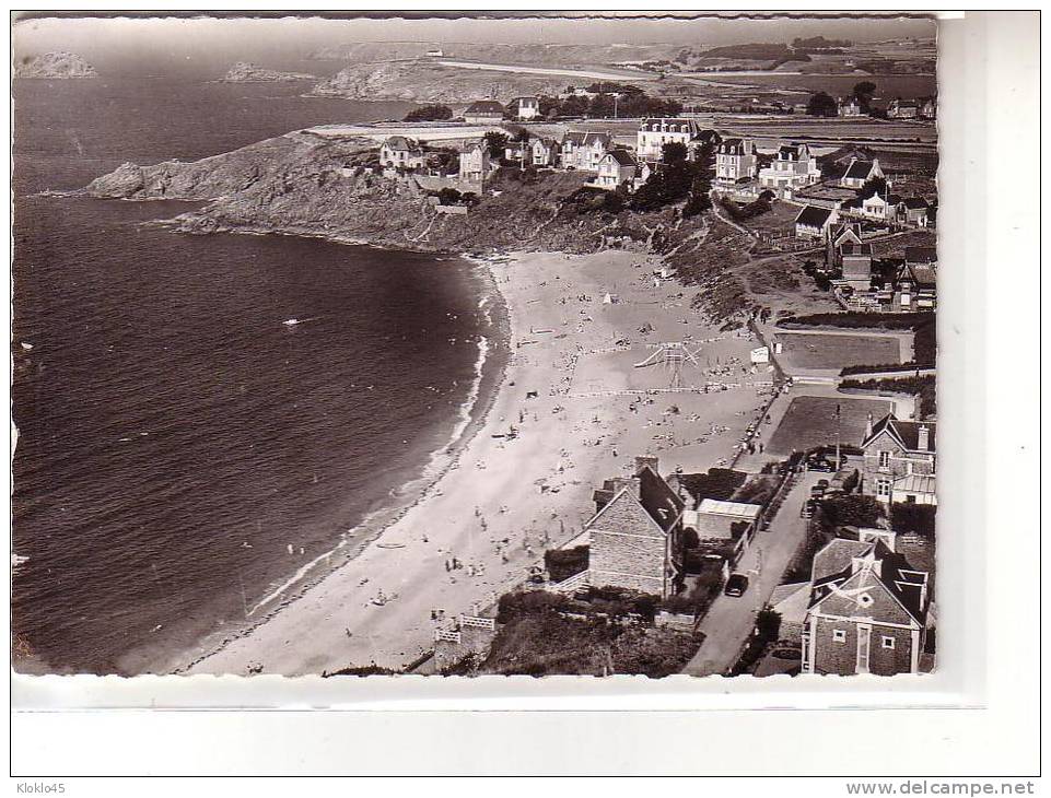 35 ROTHENEUF - Vue Aérienne - La Plage Du Val - Animé  Estivants Tobogan Portique  - Pointe Du Nicet Au Loin - Loic - Rotheneuf