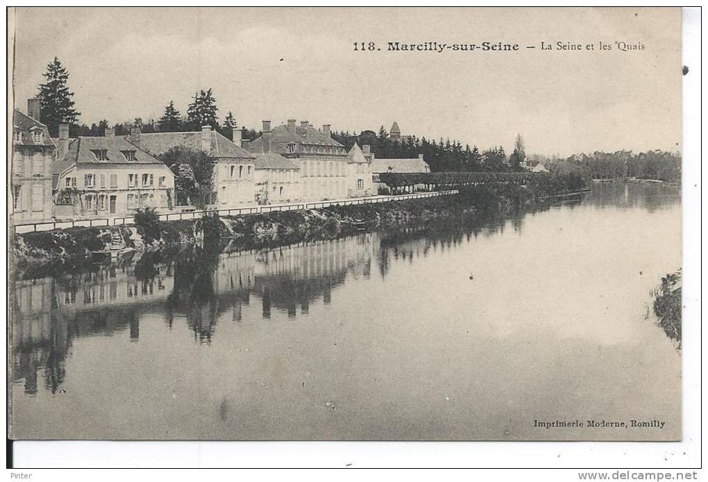 MARCILLY SUR SEINE - La Seine Et Les Quais - Marcilly