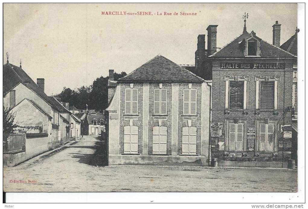 MARCILLY SUR SEINE - La Rue De Sézanne - Marcilly