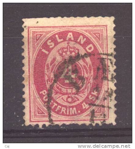 Islande  -  1873  :  Mi  3A  (o)   Dentelé 14 X 13,1/2 - Oblitérés