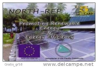 MICRONESIA - Remote Memory 5$ Card , North-Rep Promoting Renewable Energy, Used - Micronesia