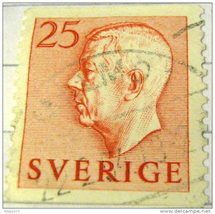 Sweden 1951 King Gustav VI Adolf 25ore - Used - Oblitérés
