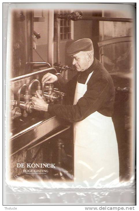 Brasserie DE KONINCK-Hoge Gisting -Metalen Promotiekaart-Plaque Métallique (10*14,5cm)-De Ingrediënten - Targhe Smaltate (a Partire Dal 1961)