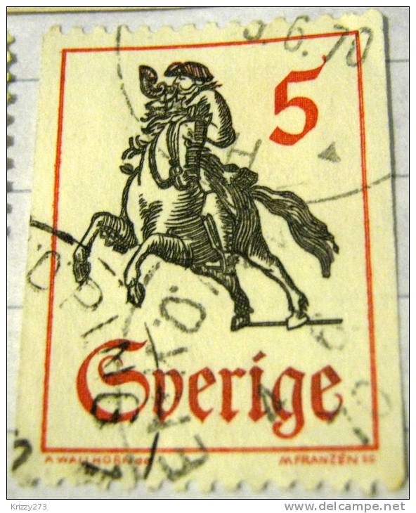 Sweden 1967 Postman 5ore - Used - Oblitérés