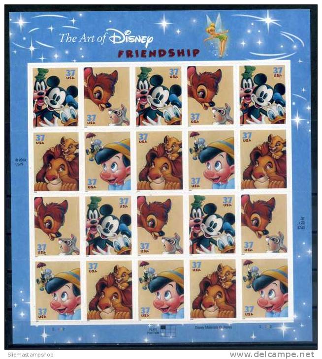 USA - 2003 ADHESIVE STAMPS - Sheets