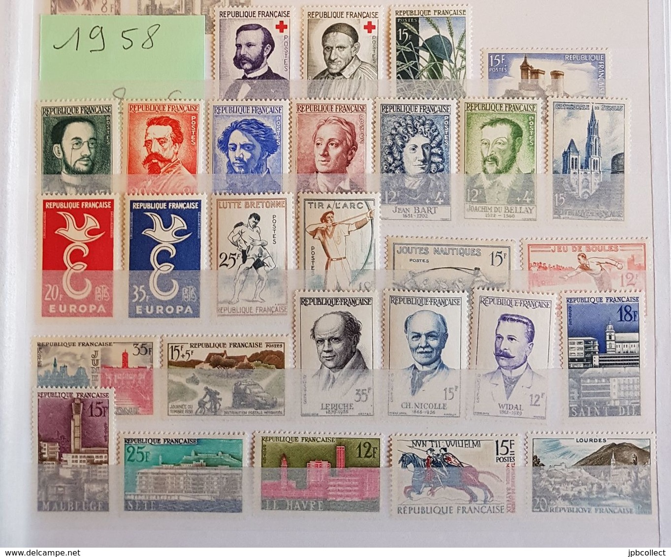 Timbres De France Neufs ** Année 1958 Remise 50% + 20% - 1950-1959