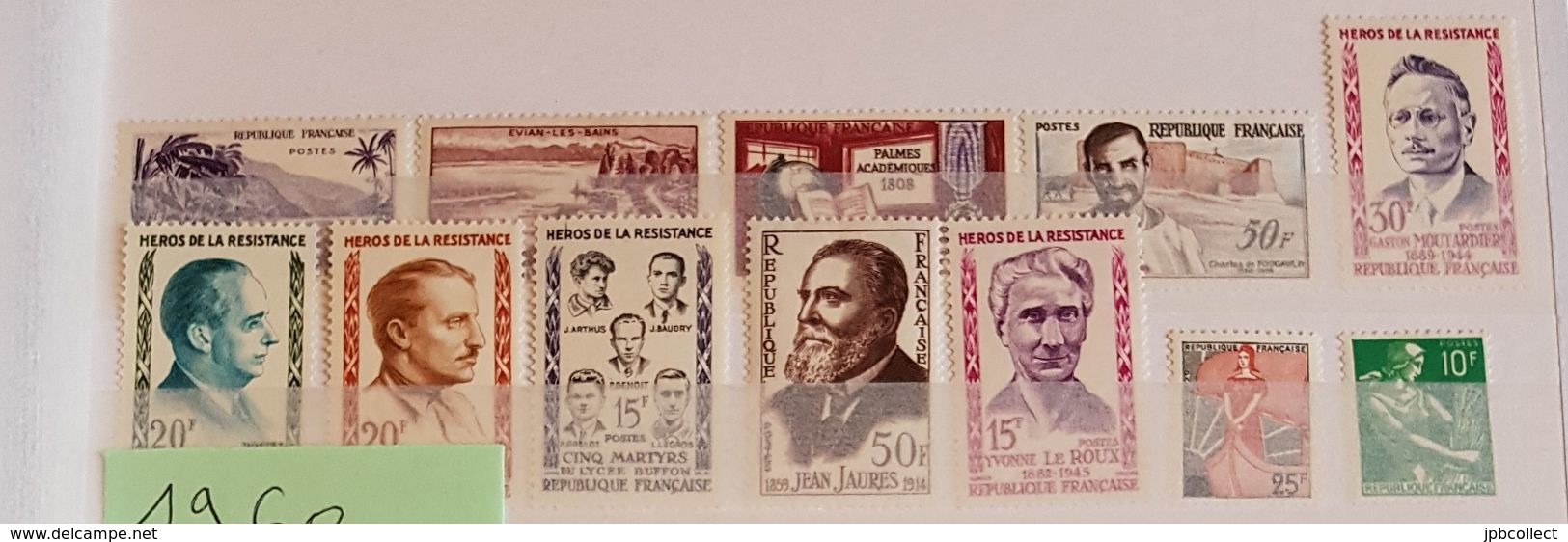 Timbres De France Neufs ** Année 1959 Remise 50% + 20% - 1950-1959