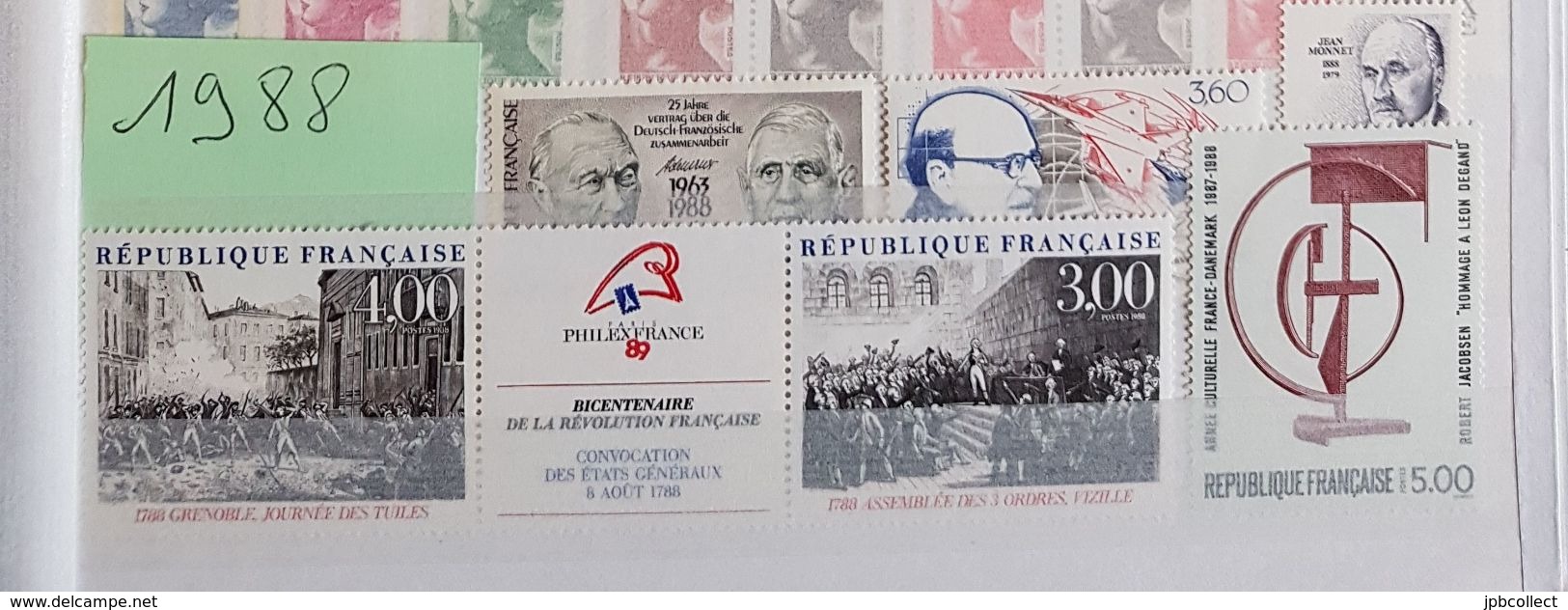 Timbres De France Neufs ** Année 1988 Remise 50% + 20% - 1980-1989