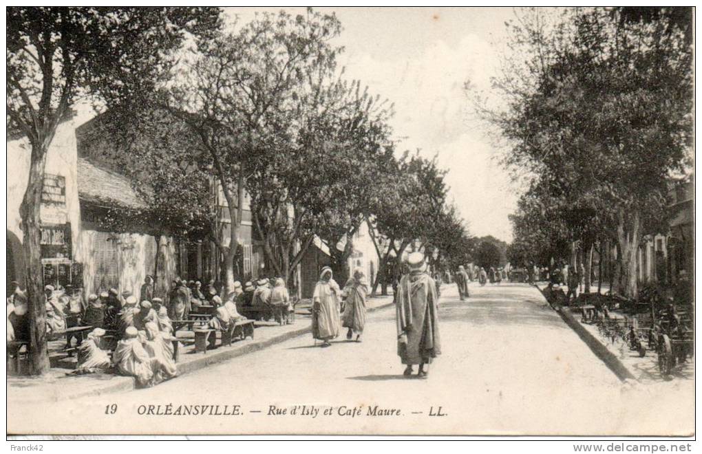 Algerie. Orleansville. Rue D'isly Café Maure - Chlef (Orléansville)